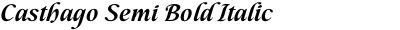 Casthago Semi Bold Italic